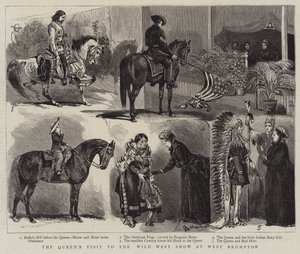 La visite de la reine au Wild West Show à West Brompton - Alfred Chantrey Corbould